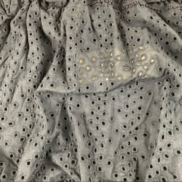 Nwt Elan Halter Black Eyelet Tank Top Medium - Picture 5 of 8